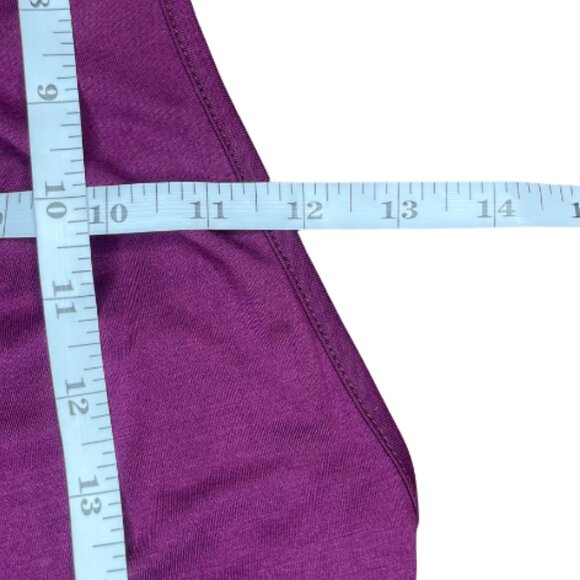 Grace Women's Plum Black Floral Lace Low Cut Maxi Dress Sexy Romantic S/M - Picture 6 of 8